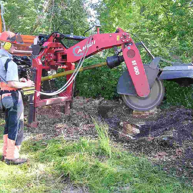 Sägemaschine Arbeiter Steidl Baumdienst Alfons Steidl